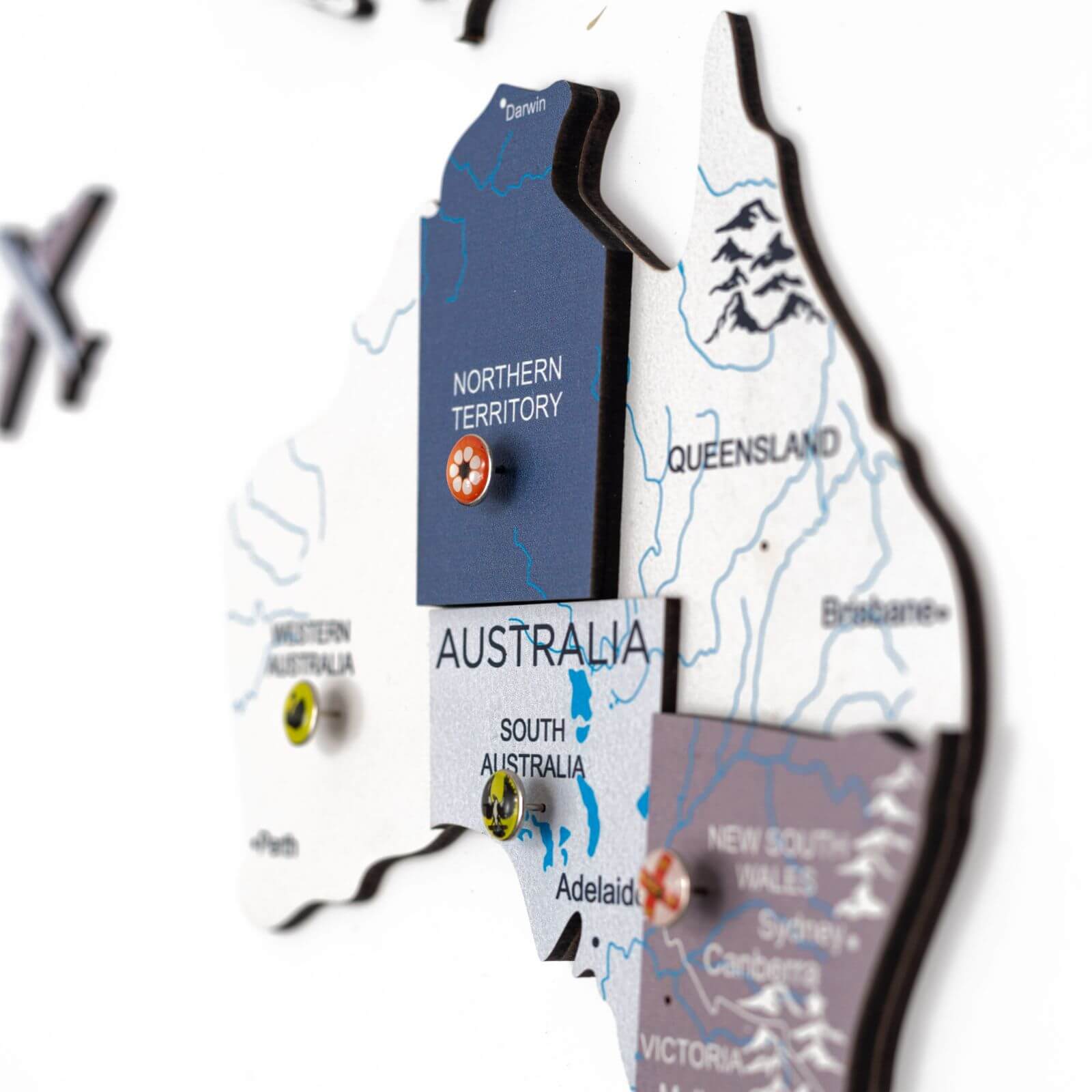 Mappa del Mondo 3D in Legno Cruise