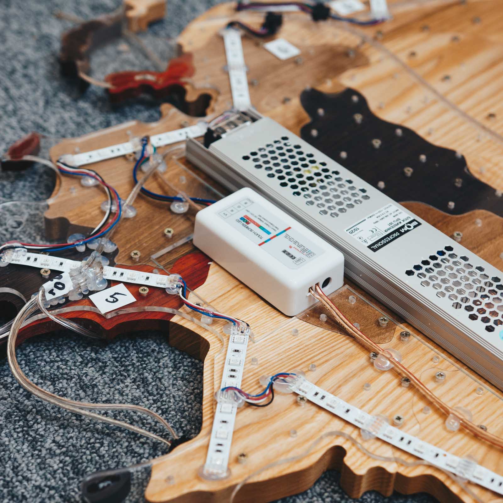 Mappa del Mondo 3D in Legno Massello