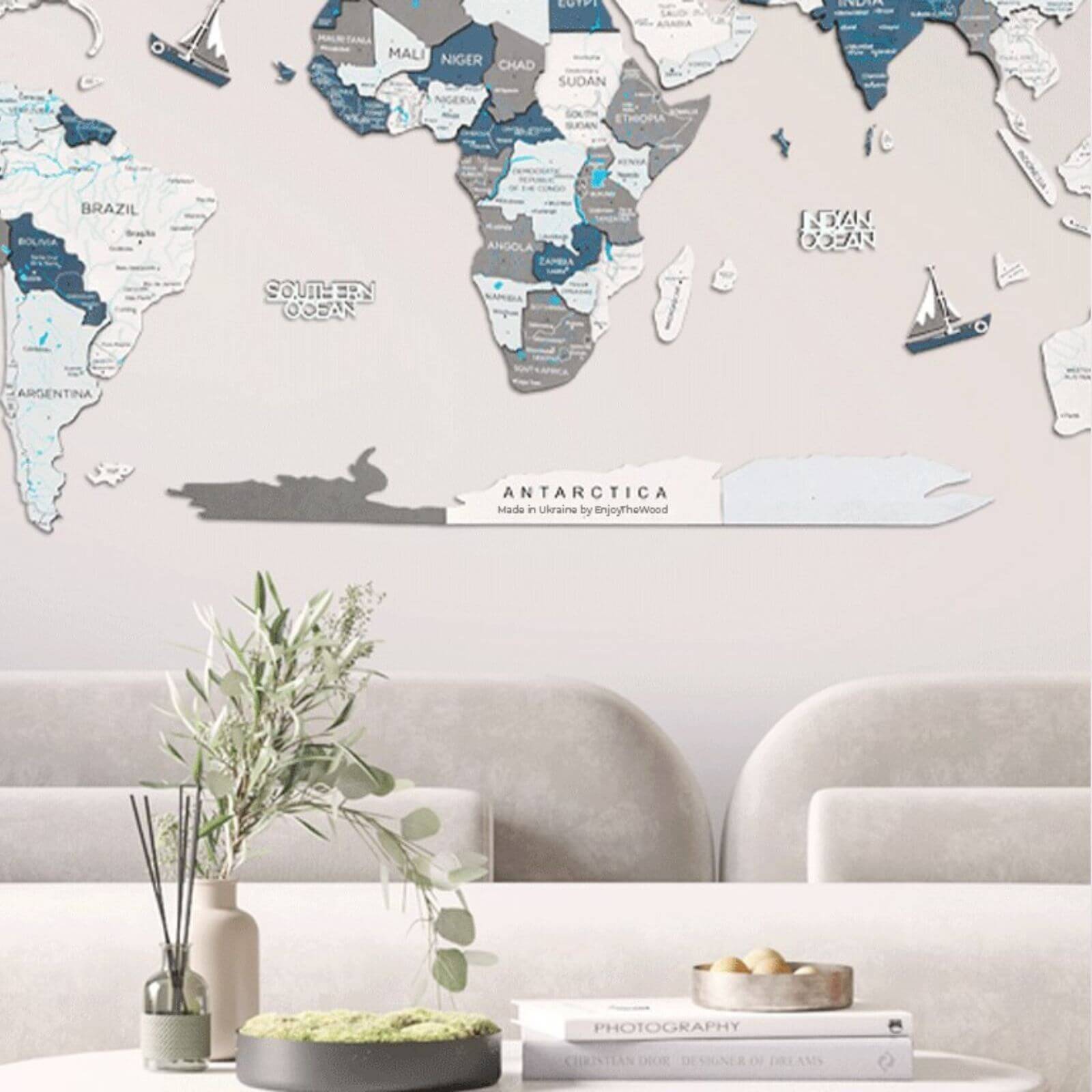 Antartide per Mappe a Colori