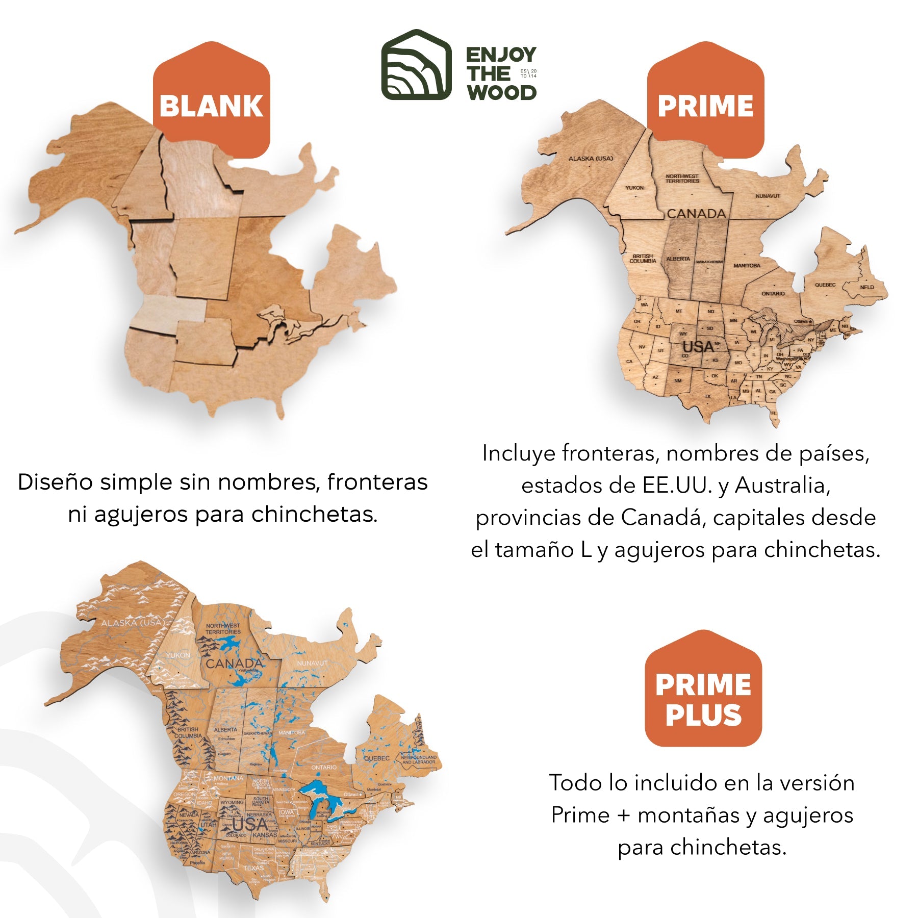 Arredamento minimalista mappa mondo legno chiaro