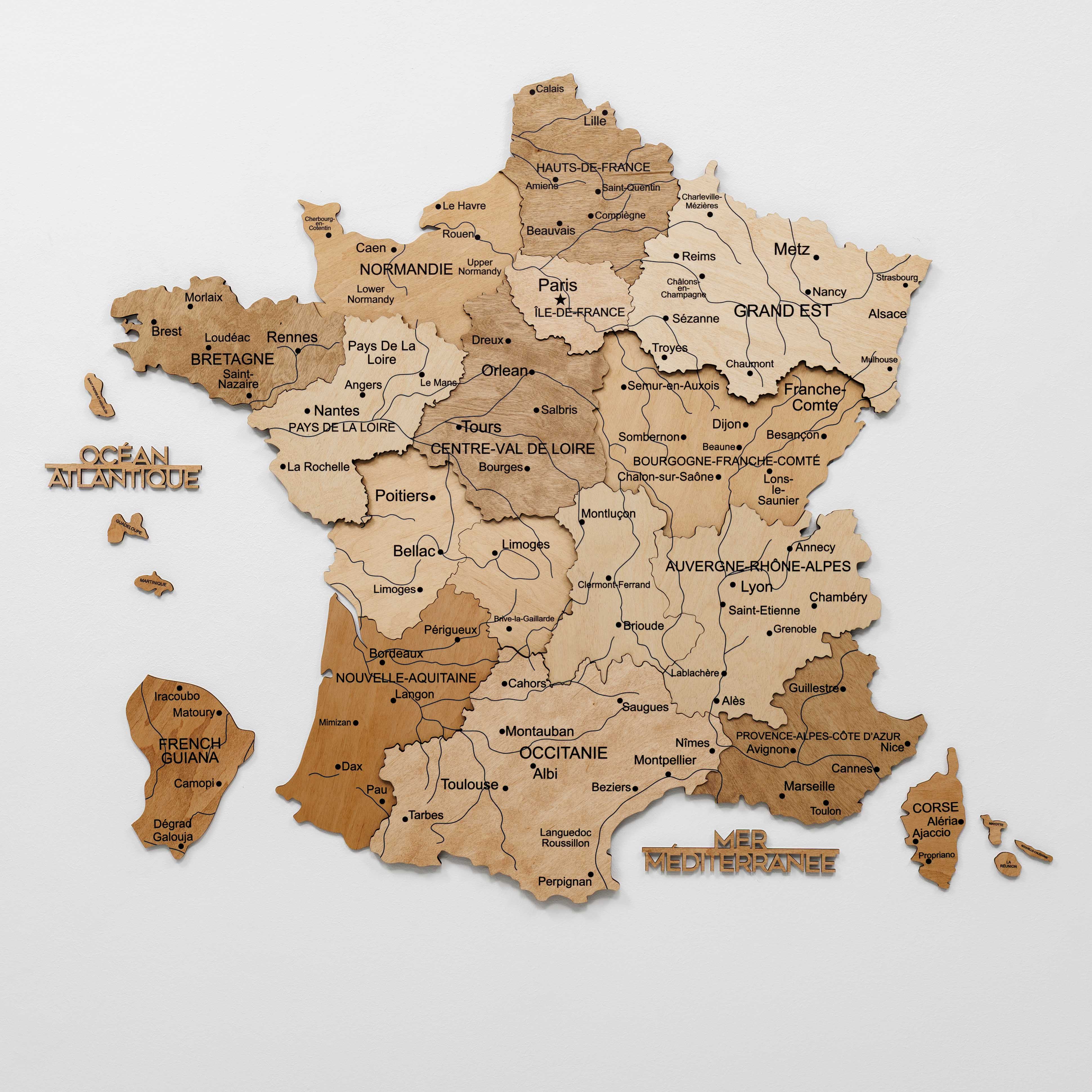 mappa francia sud