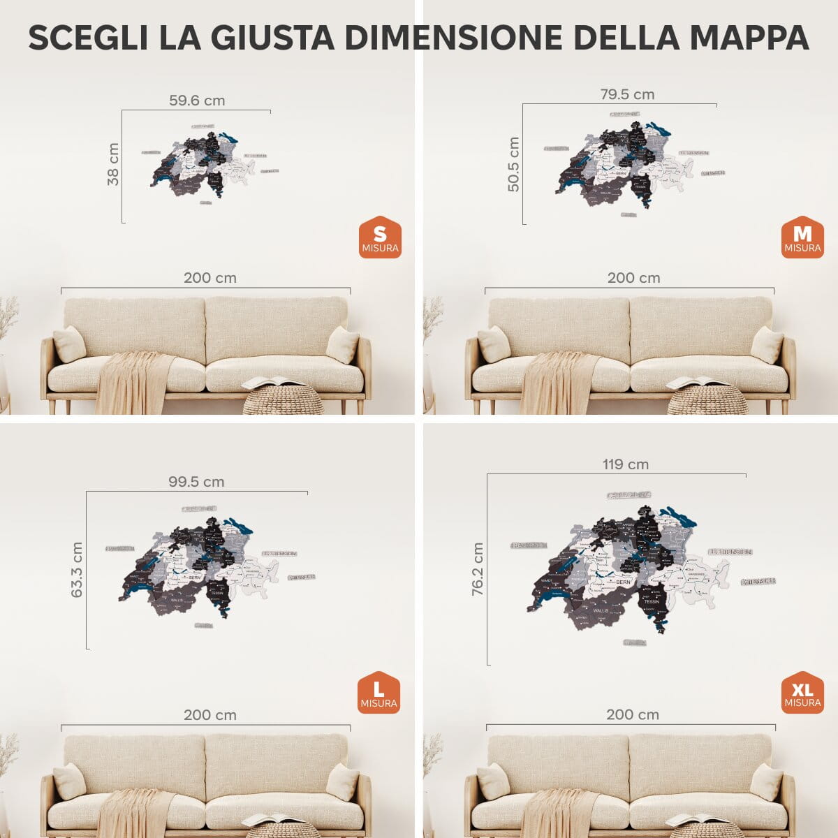 Mappa della Svizzera – Nordik