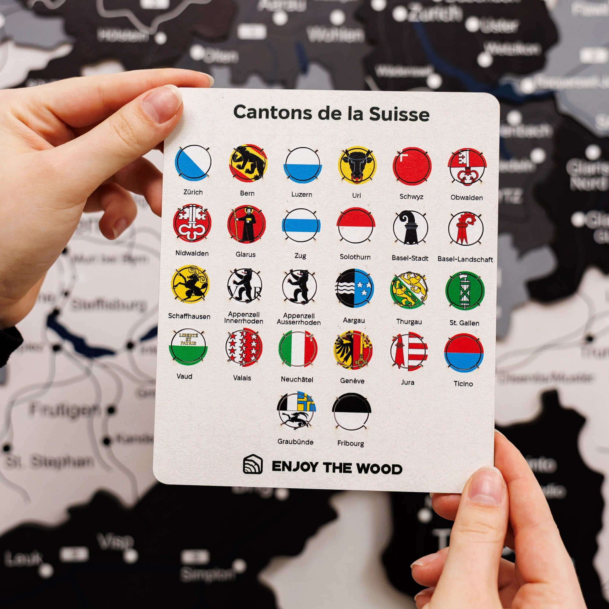 Switzerland Canton Flag Pins by Enjoy The Wood