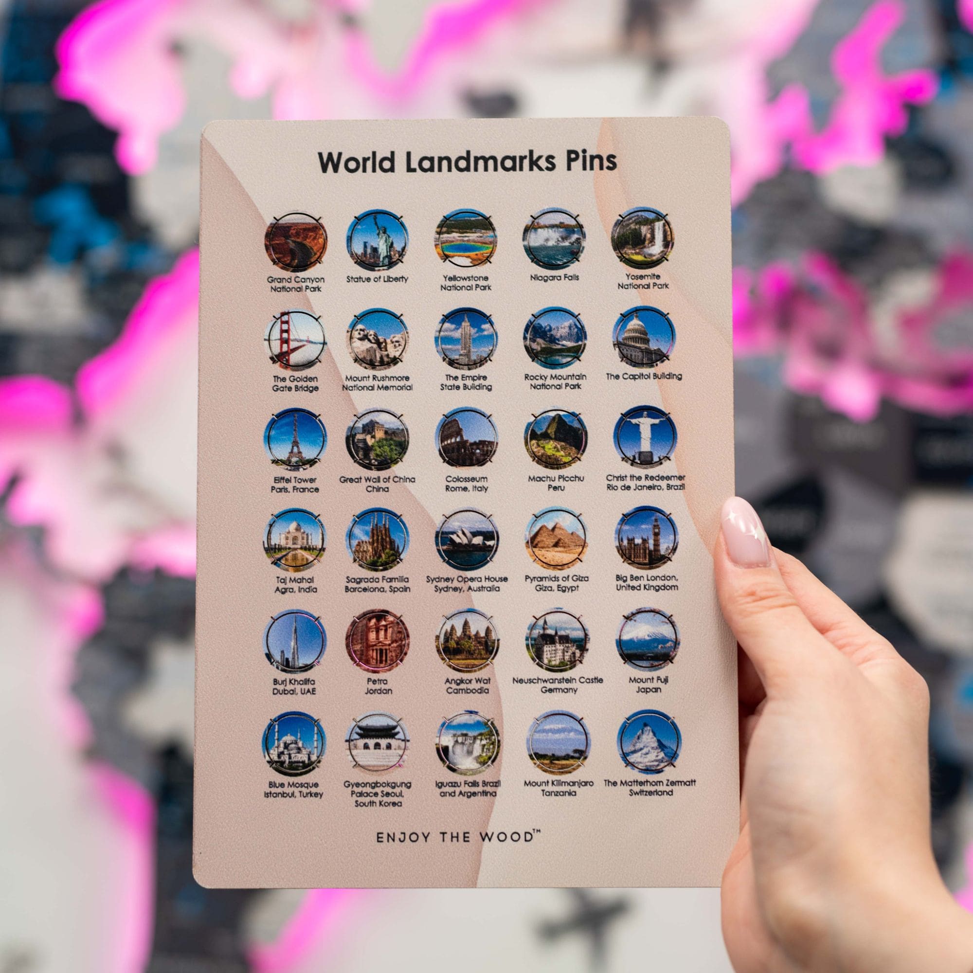 personalized travel map with pins