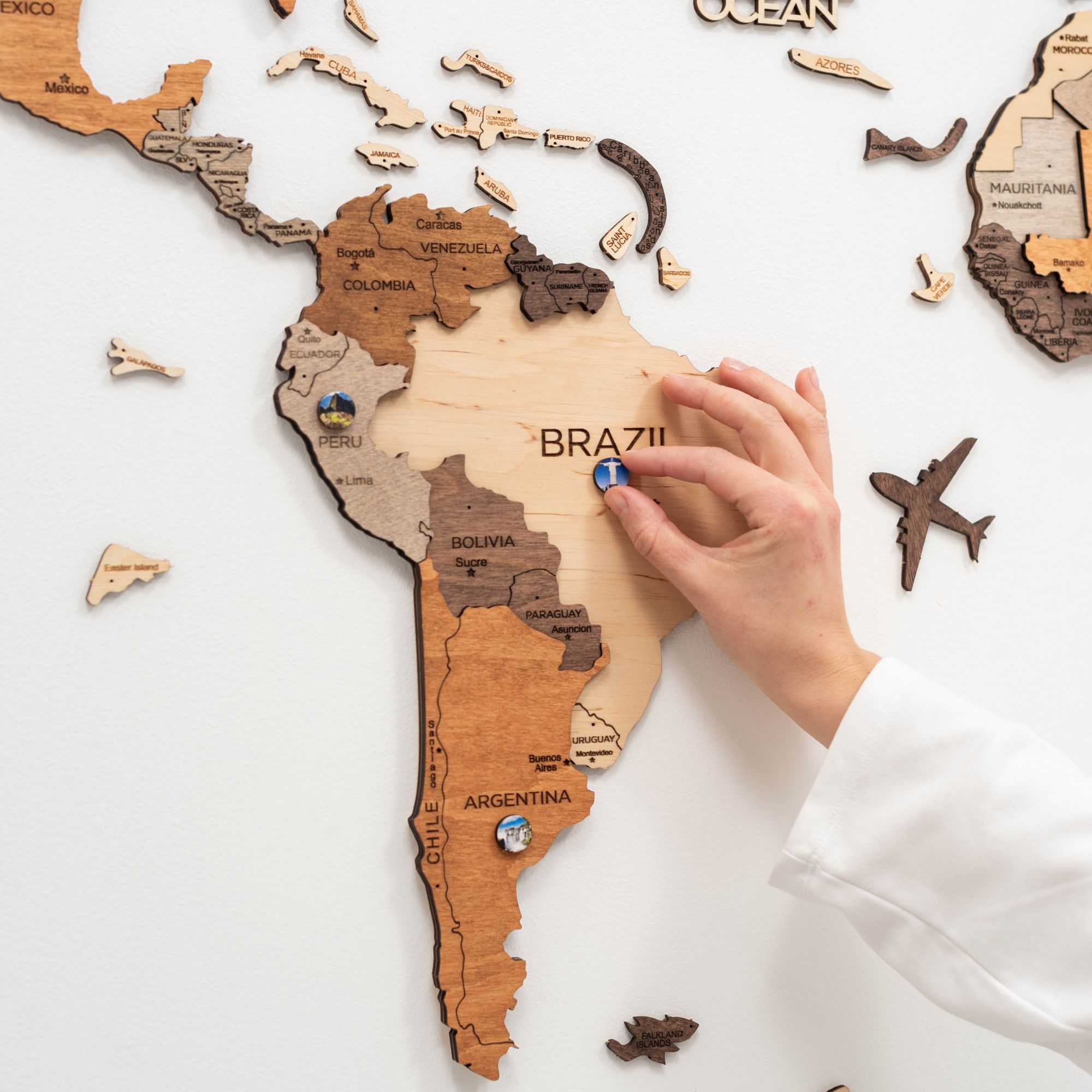 Spille in Legno con Monumenti del Mondo