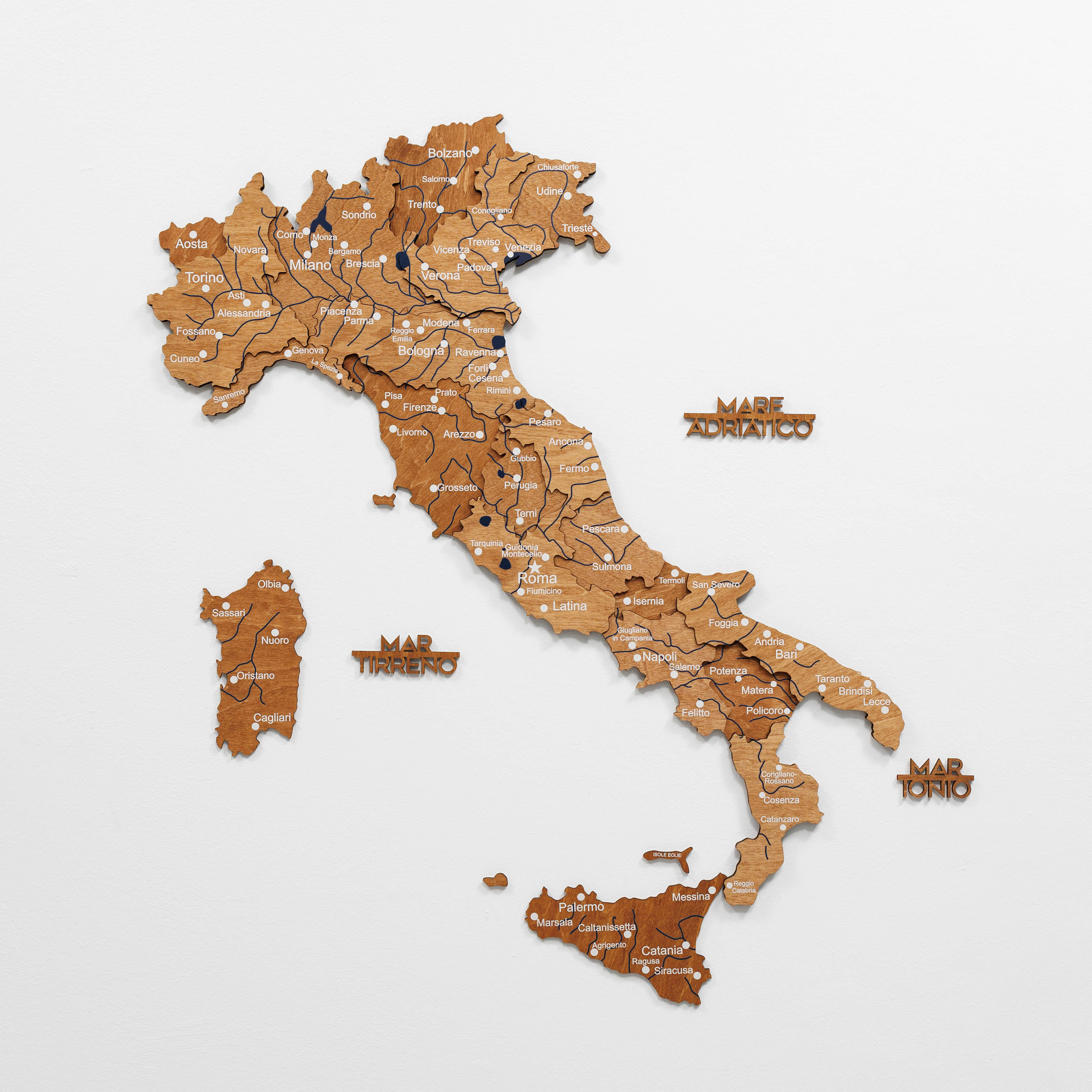 italy map oak