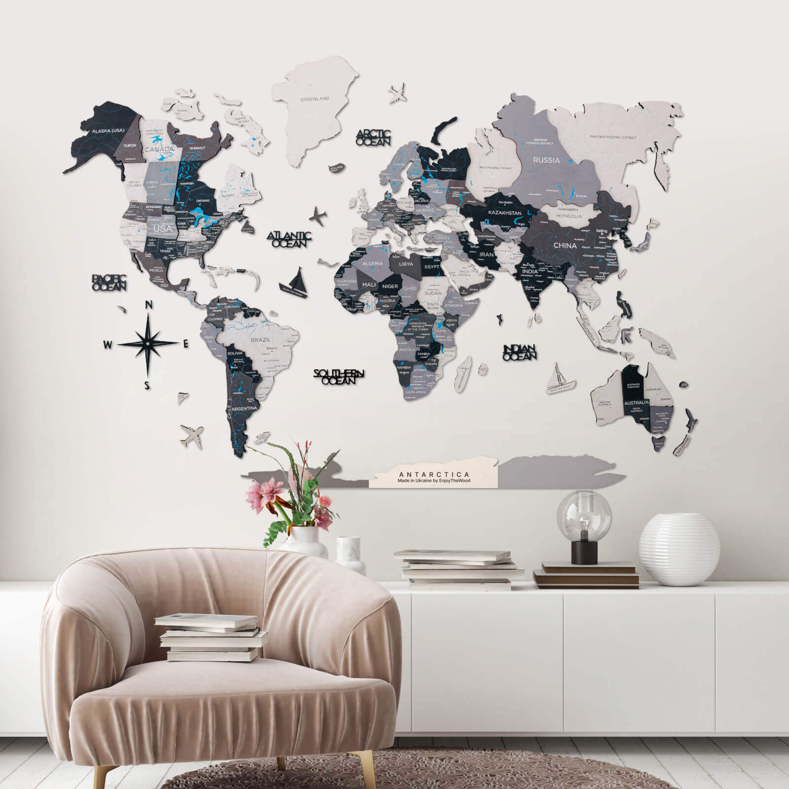 Antartide per Mappe a Colori