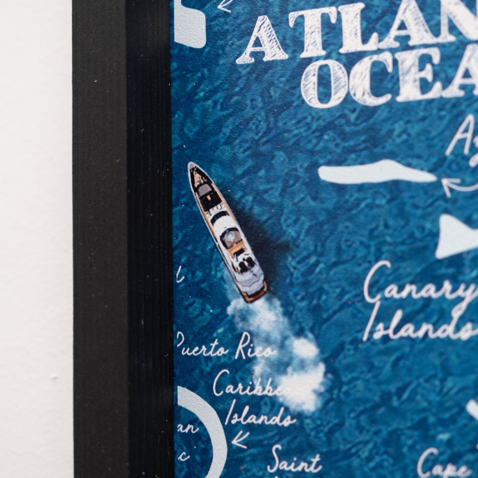 Mappa del Mondo 3D in Legno Multicolore – Trittico da Parete