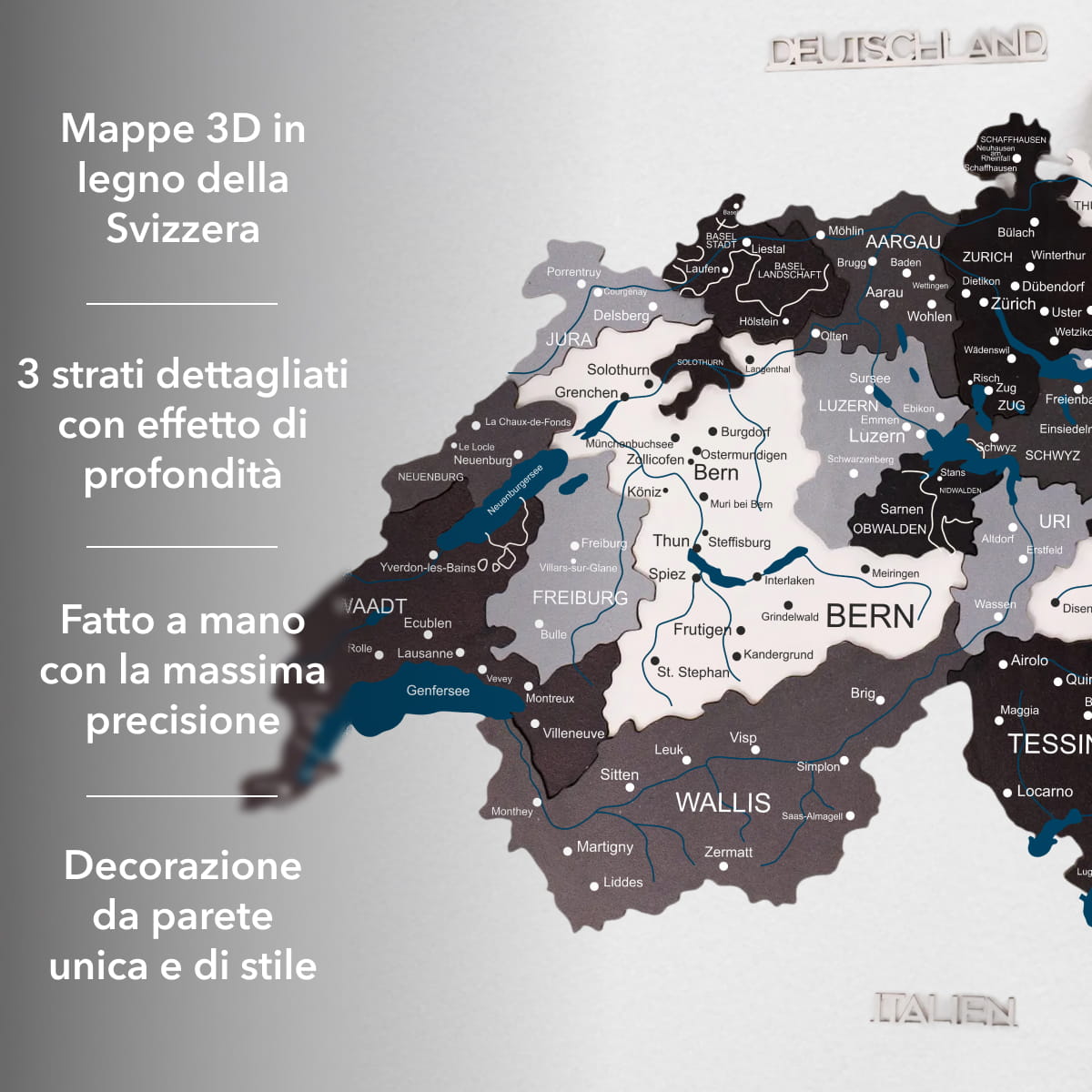 Mappa della Svizzera – Nordik