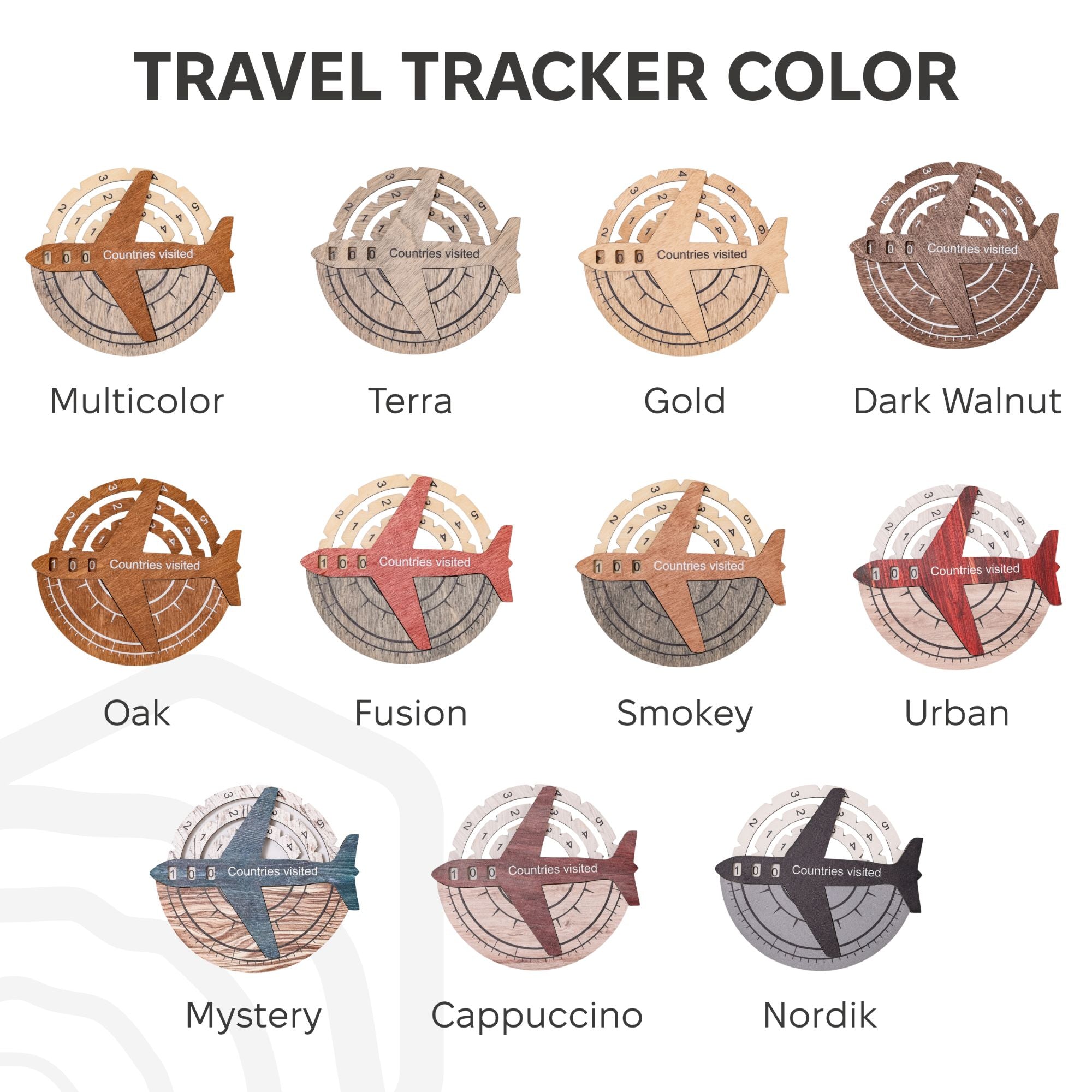 Travel Tracker – Mappa del Mondo 3D in Legno