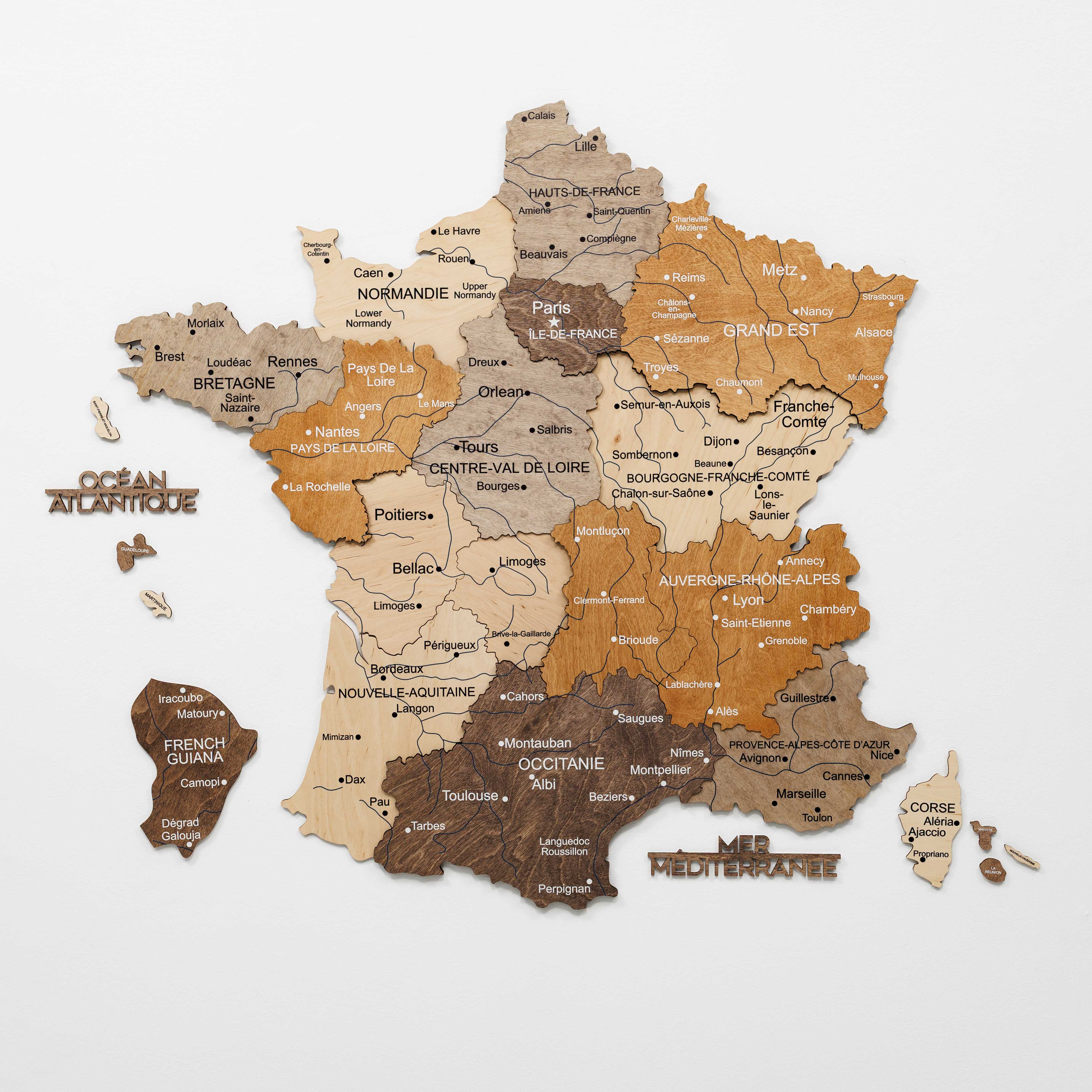 mappa di francia