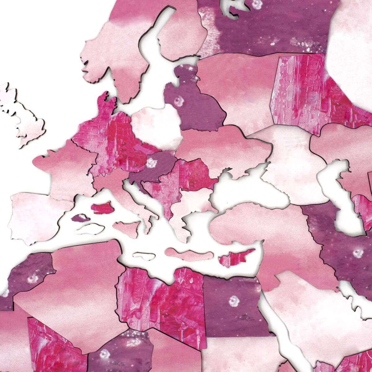 Mappa del Mondo 3D in Legno Dream